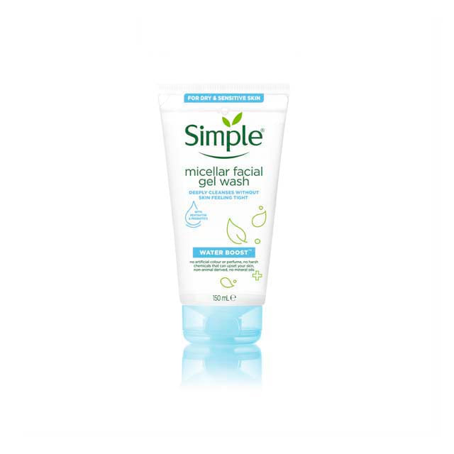 SIMPLE WATER BOOST MICELLAR FACIAL GEL WASH 150ML