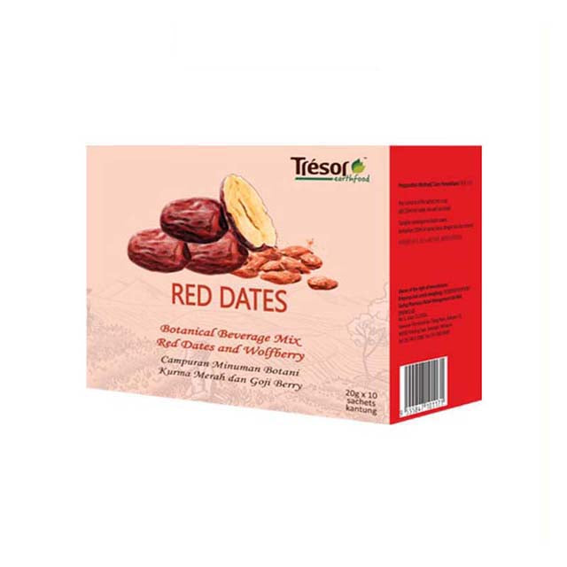 TRESOR EARTHFOOD RED DATES TEA 20GX10S