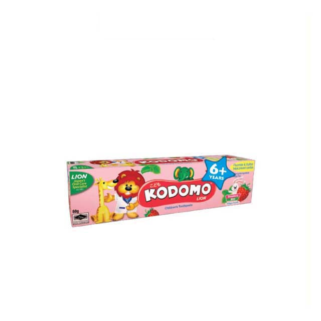 KODOMO LION 6+ STRAWBERRY MINT TOOTHPASTE 60G