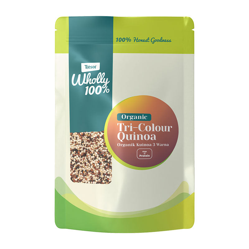 TRESOR WHOLLY 100% ORGANIC TRI-COLOUR QUINOA 500G