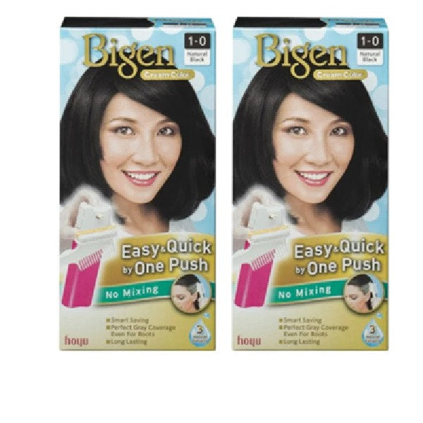 BIGEN ONE PUSH HAIR COLOR NATURAL BLACK 1-0 2S