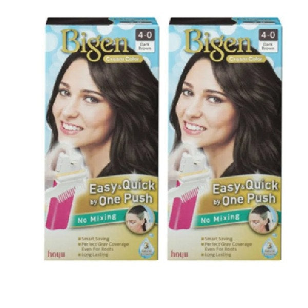 BIGEN ONE PUSH HAIR COLOR DARK BROWN 4-0 2S