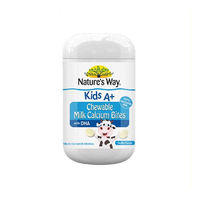 NATURES WAY KIDS A+ MILK CALCIUM BITES 60S