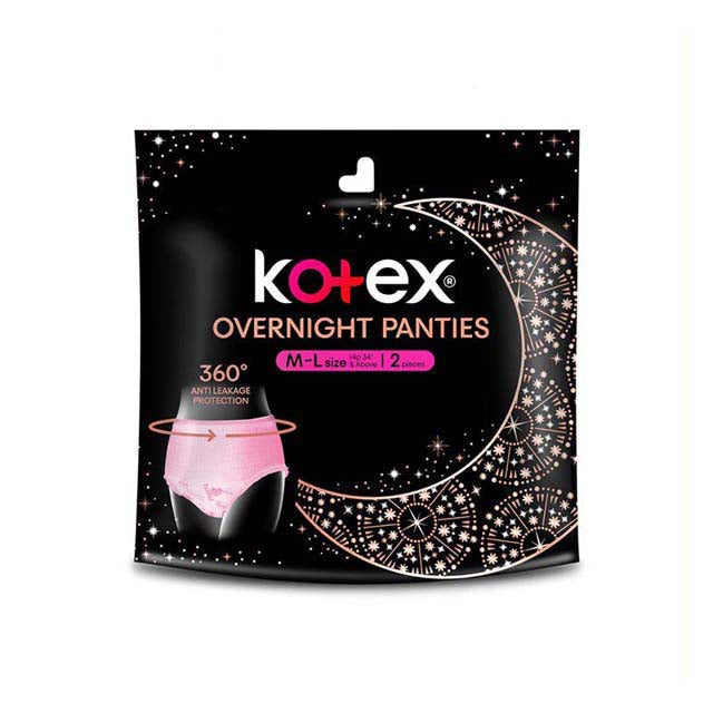 KOTEX OVERNIGHT PANTIES M/L 2S