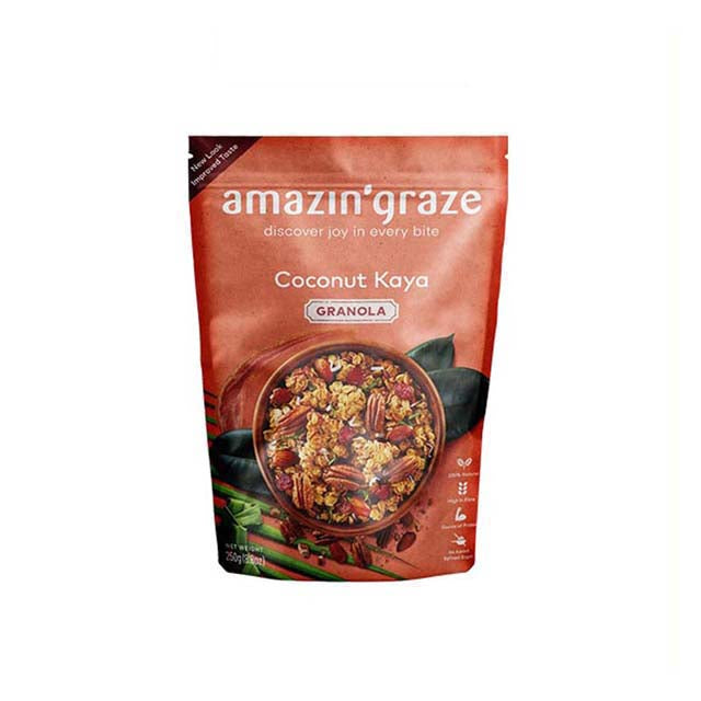 AMAZIN GRAZE COCONUT KAYA GRANOLA 250G