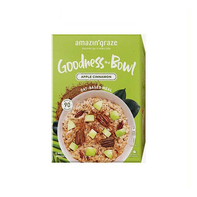 AMAZIN GRAZE GOODNESS BOWL APPLE CINNAMON 40G 6S