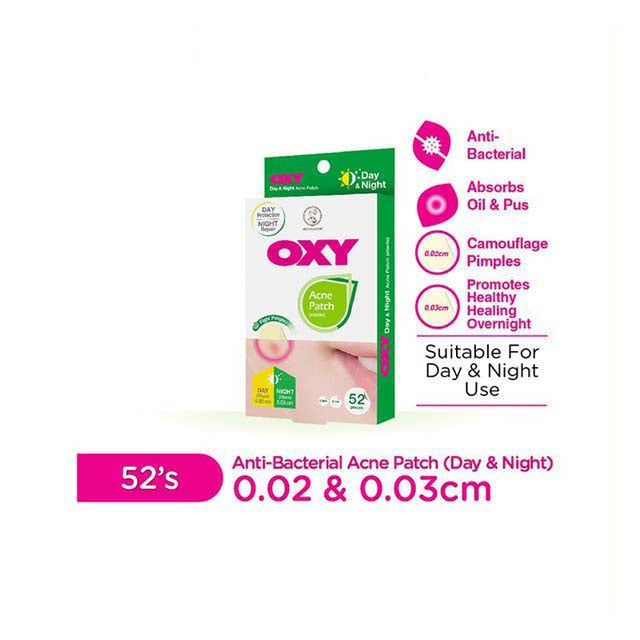 OXY DAY & NIGHT ACNE PATCH 52S