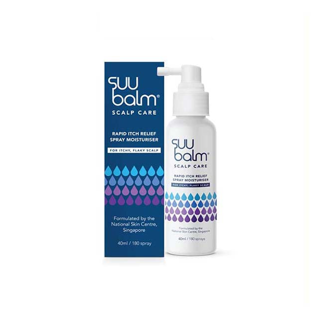 SUU BALM RAPID ITCH RELIEF SCALP SPRAY MOISTURISER 40ML
