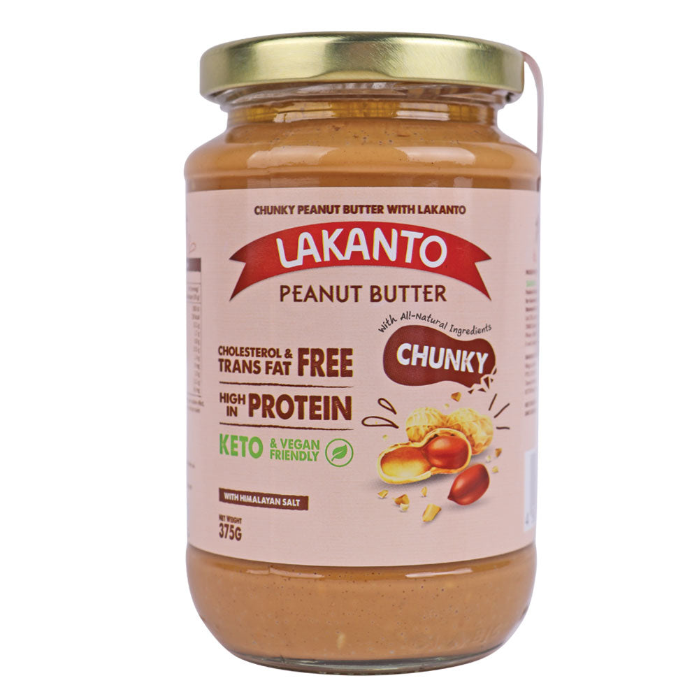 LAKANTO PEANUT BUTTER CHUNKY 340G