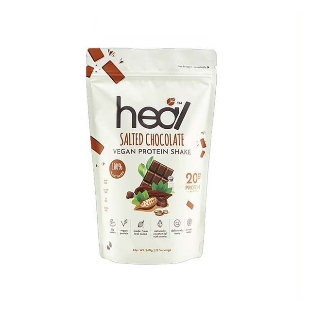HEAL SALTED CHOCOLATE VEGAN PROTEIN SHAKE 540G