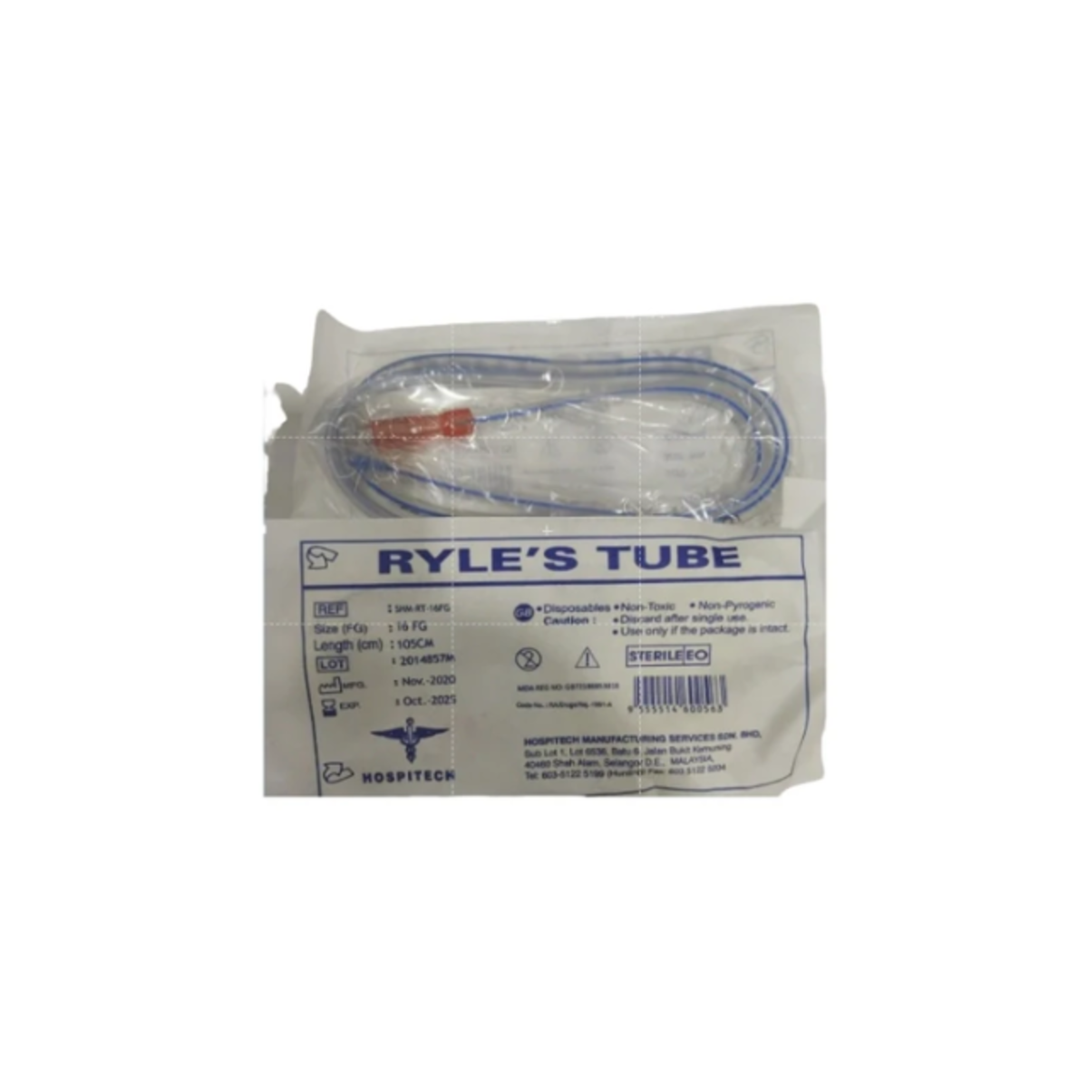 HOSPITECH RYLES TUBE SZ 10FG W/X-RAY LINE