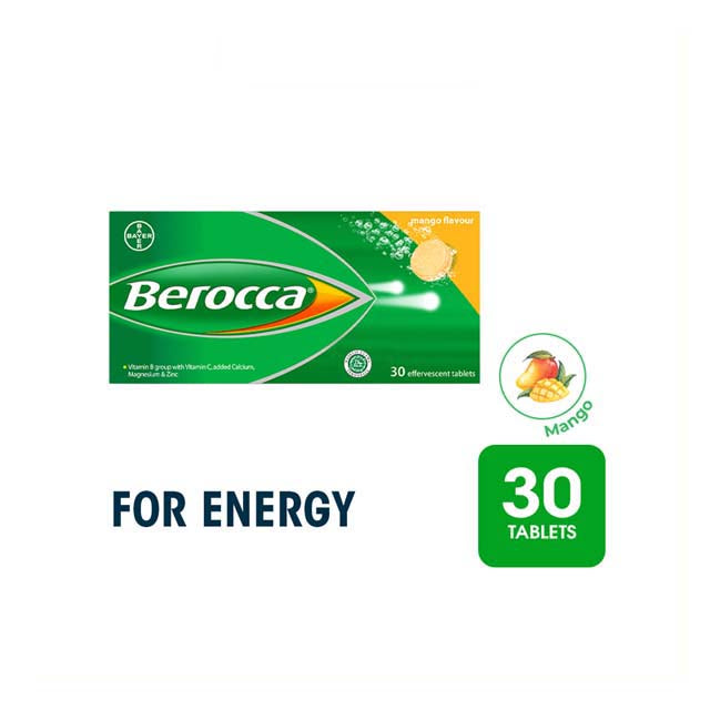 BEROCCA EFFERVESCENT MANGO 30S