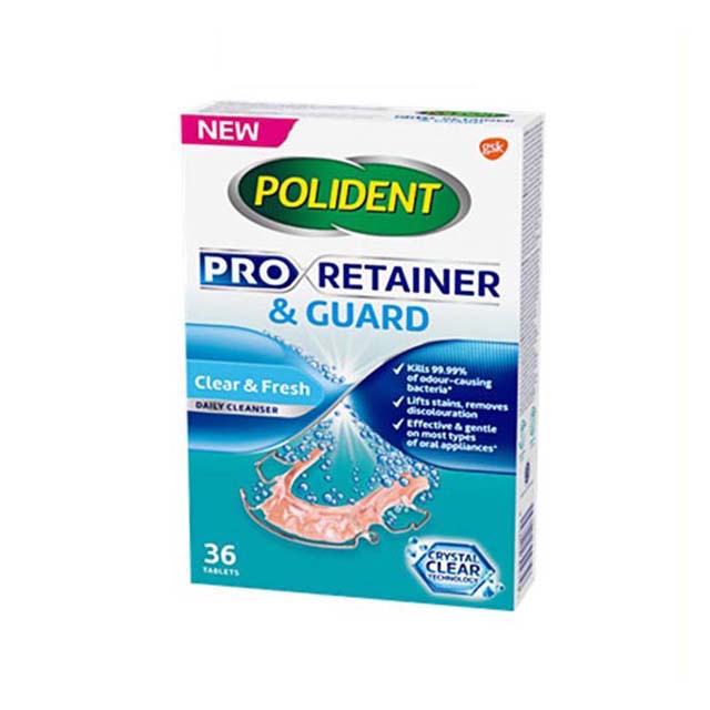POLIDENT PRO RETAINER&GUARD DAILY CLEANSER 36S