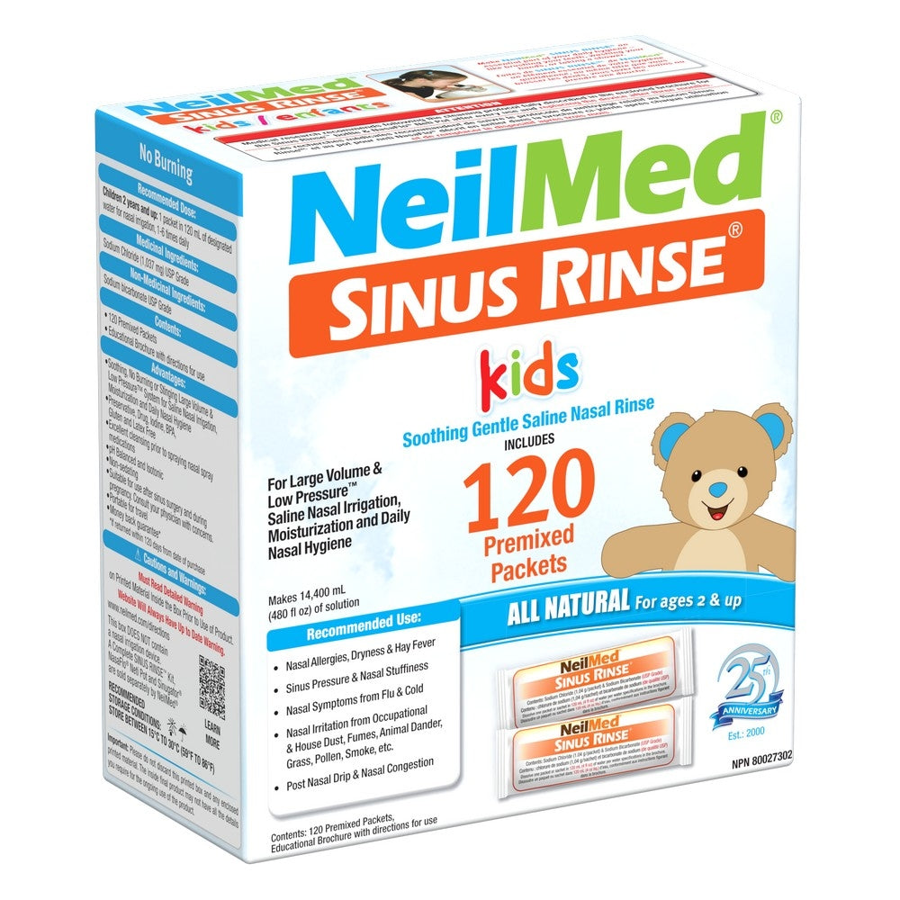 NEILMED SINUS RINSE CHILD PREMIXED 120S