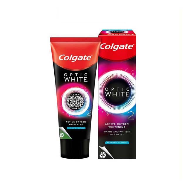 COLGATE TOOTHPASTE OPTIC WHITE AROMATIC MENTHOL 85G