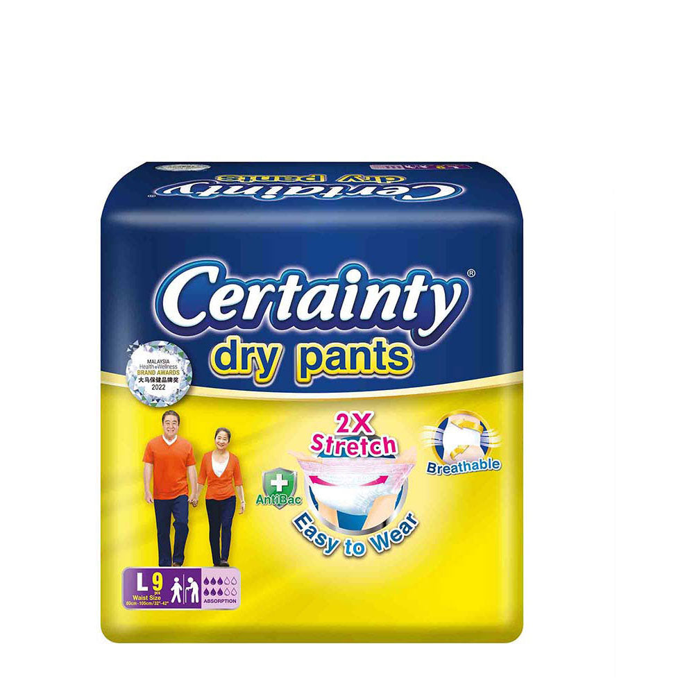 CERTAINTY DRY PANTS ADULT REGULAR L 80-105CM 9S