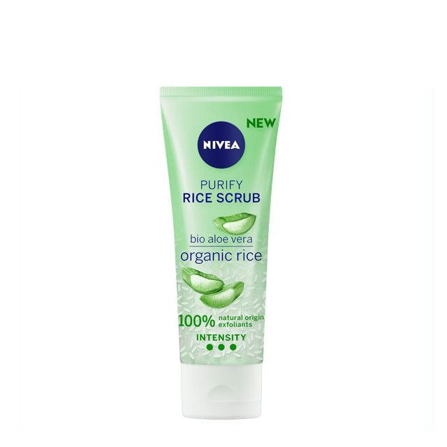 NIVEA BIO ALOE VERA ORGANIC RICE PURIFY RICE SCRUB 75ML