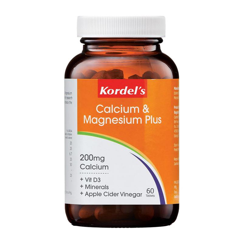 KORDELS CALCIUM & MAGNESIUM PLUS 60S