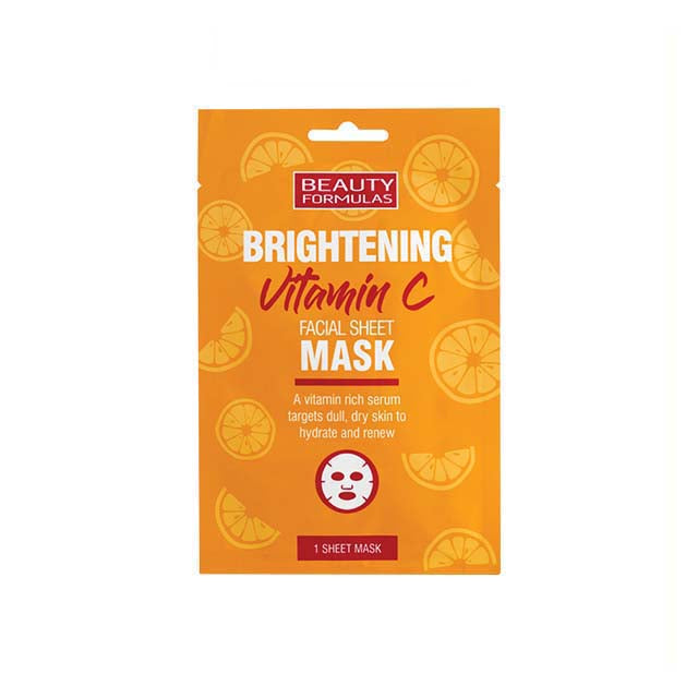 BEAUTY FORMULAS BRIGHTENING VITAMIN C FACIAL SHEET MASK 1S