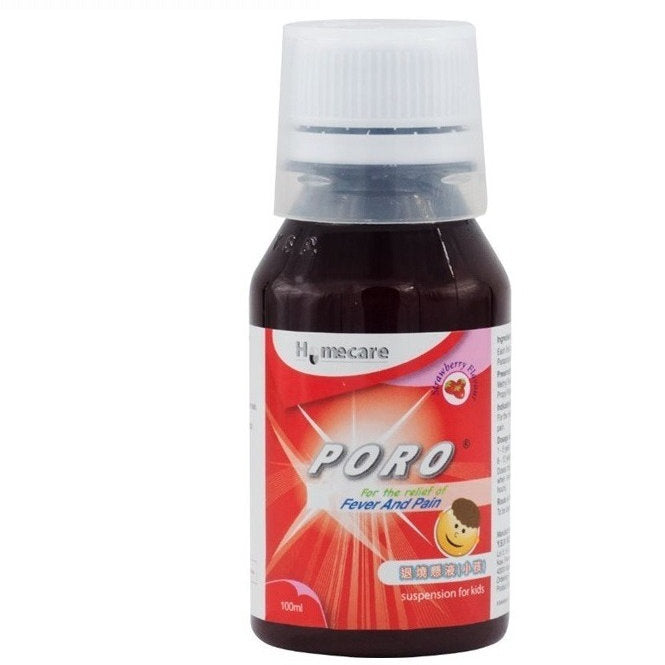 YSP PORO SUSPENSION 250MG/5ML 100ML (STRAWBERRY) W/O BOX