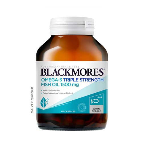 BLACKMORES OMEGA-3 TRIPLE STRENGTH FISH OIL 1500MG 60S