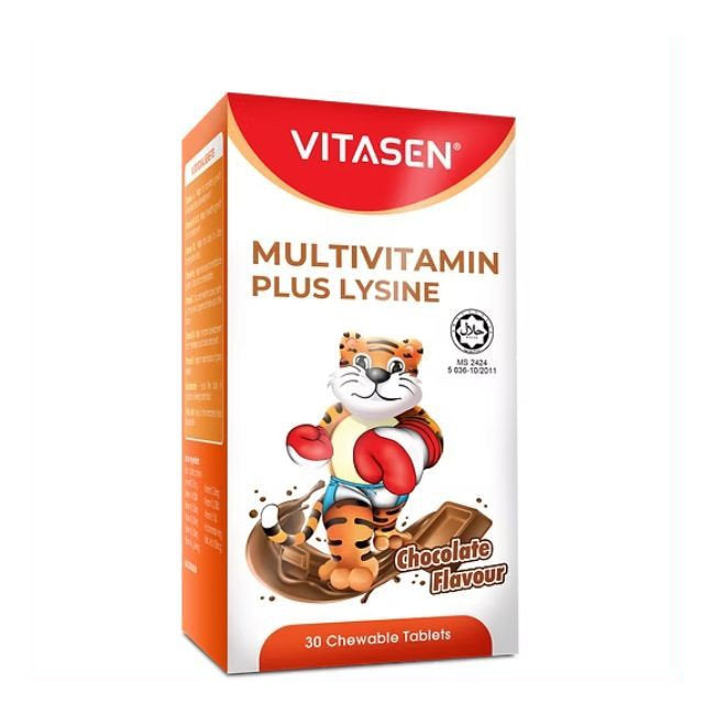 VITASEN DAILY MV + LYSINE CHOCOLATE 30S