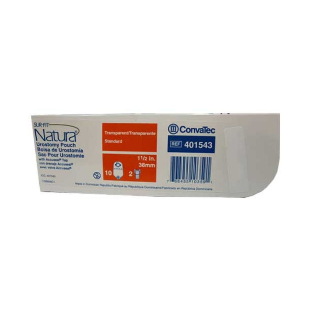 CONVATEC SUR-FIT NATURA UROSTOMY POUCH 38MM 10S (401543)