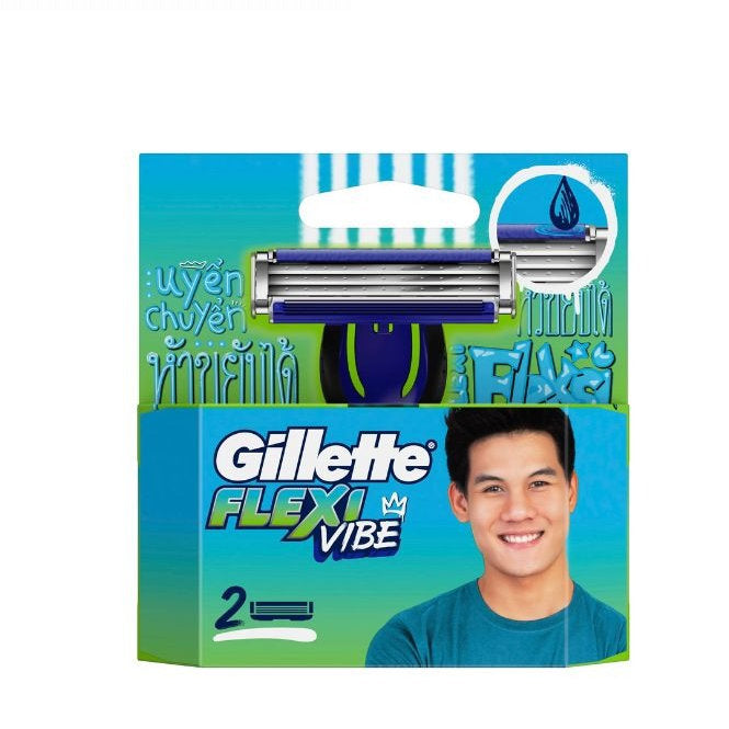 GILLETTE FLEXI VIBE CARTRIDGES 2S
