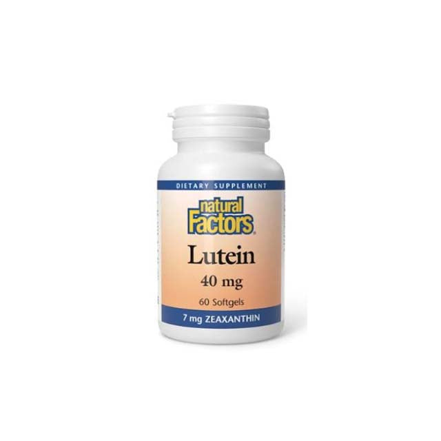 NATURAL FACTORS LUTEIN 40MG PLUS 60S