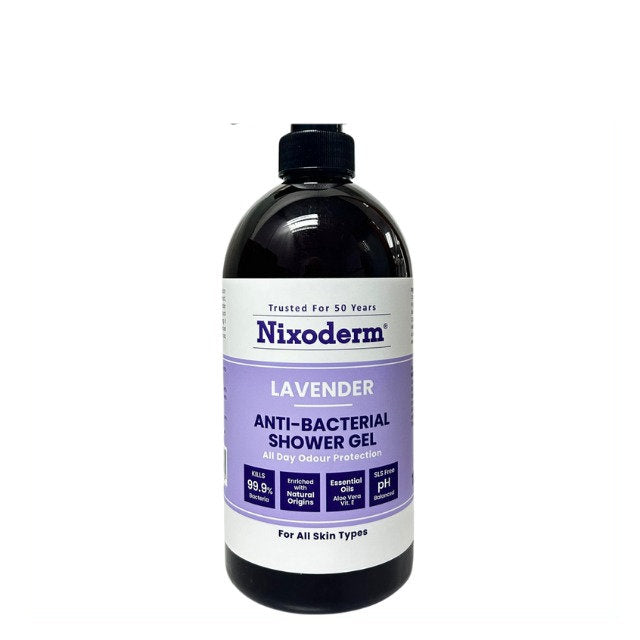 NIXODERM SOOTHING ANTI-BACTERIAL SHOWER GEL LAVENDAR 1L