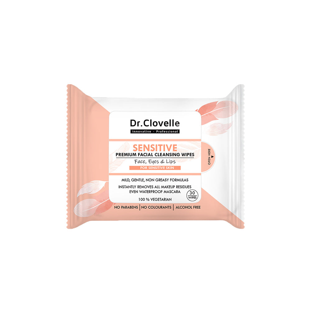 DR CLOVELLE SENSITIVE FACIAL CLEANSING WIPES 30S