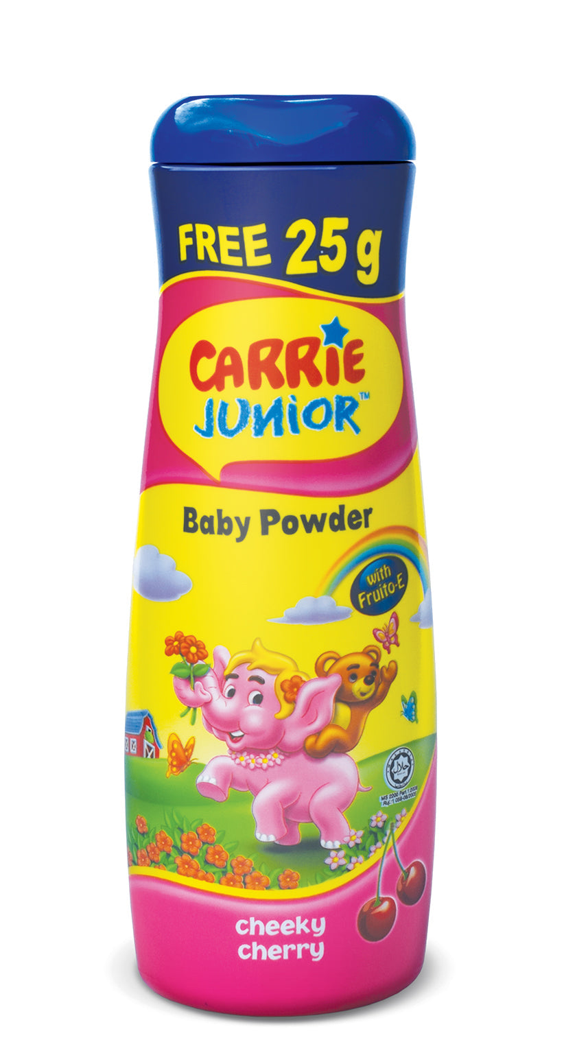CARRIE JUNIOR BABY POWDER CHEEKY CHERRY 125G