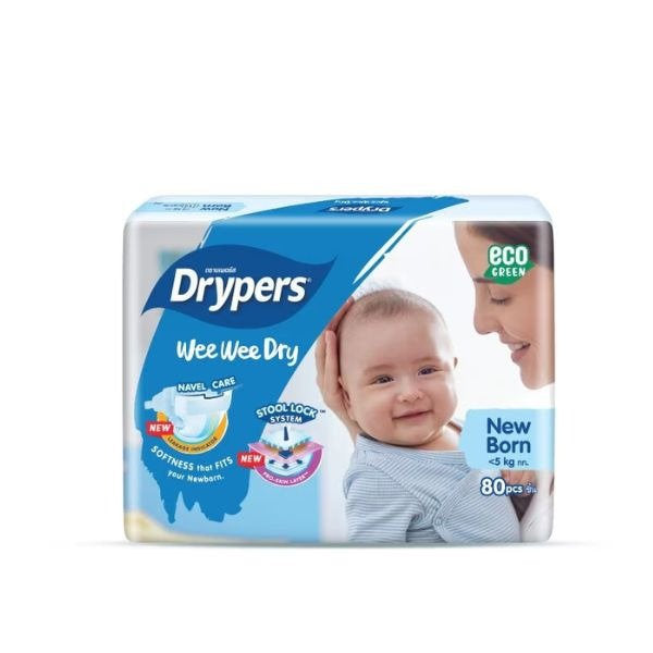 DRYPERS WEE WEE DRY NB 80S