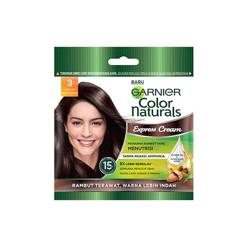 GARNIER COLOUR NATURALS NO 3 DARK CHOCOLATE (SACHET) 1S