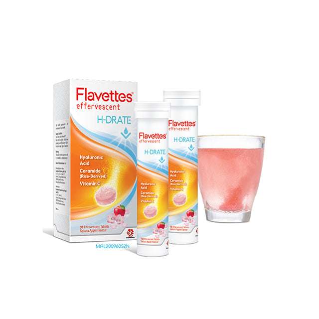 FLAVETTES EFFERVESCENT H-DRATE 30S