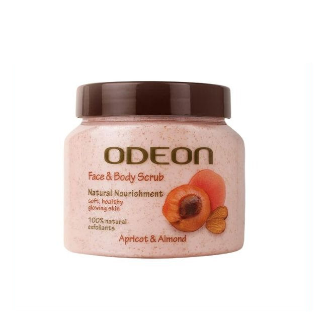 ODEON FACE & BODY SCRUB APRICOT & ALMOND 300ML