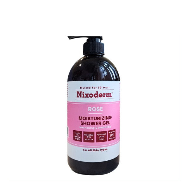 NIXODERM MOISTURIZING SHOWER GEL ROSE 1L