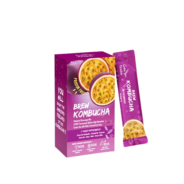 GREEN PARADISE BREW KOMBUCHA PASSION FRUIT 5G 10S