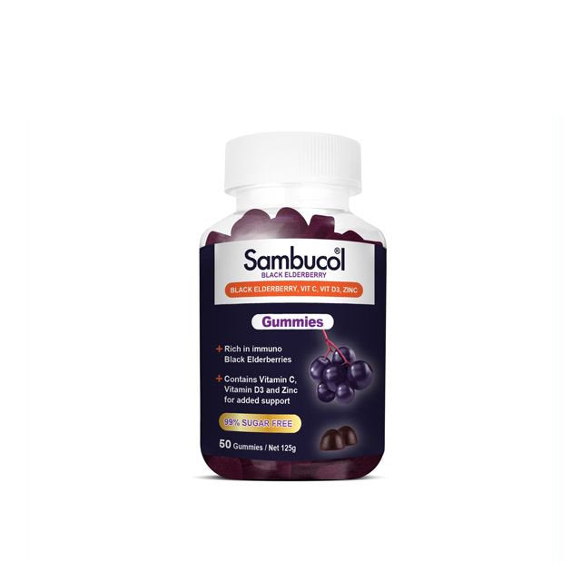 SAMBUCOL ORI BLK ELDERBERRY GUMMIES 50S