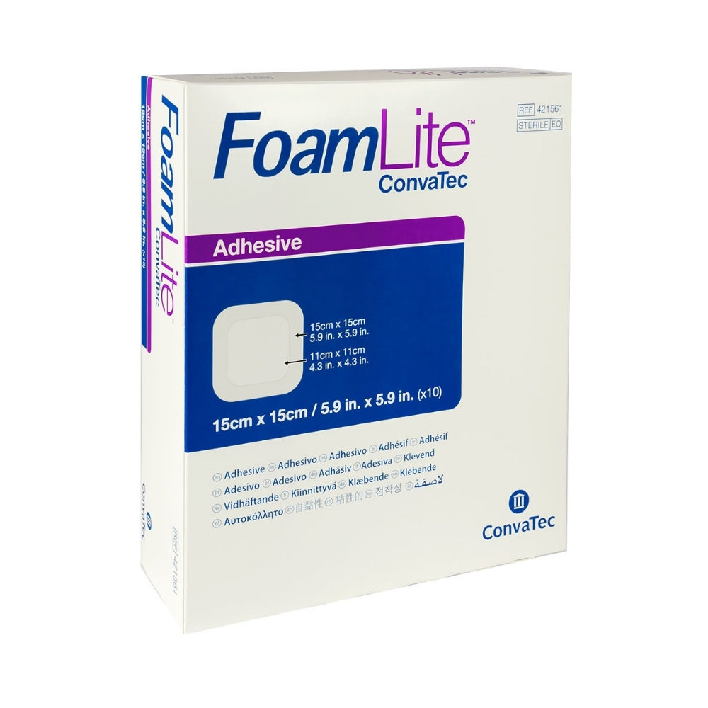 CONVATEC FOAM LITE STERILE 15CMX15CM (421561) 10S