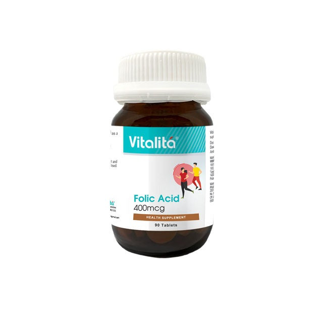 VITALITA FOLIC ACID 400MCG TAB 90S