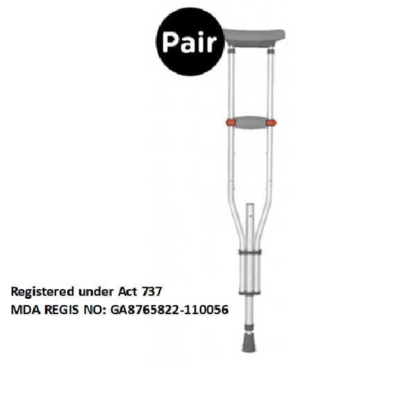 HOSPIGUARD SHOULDER CRUTCHES FOR ADULT L MY09251L-L 2S