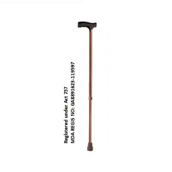 HOSPIGUARD FOLDABLE WALKING STICK W/ADJUSTABLE HEIGHT (MY09271L)