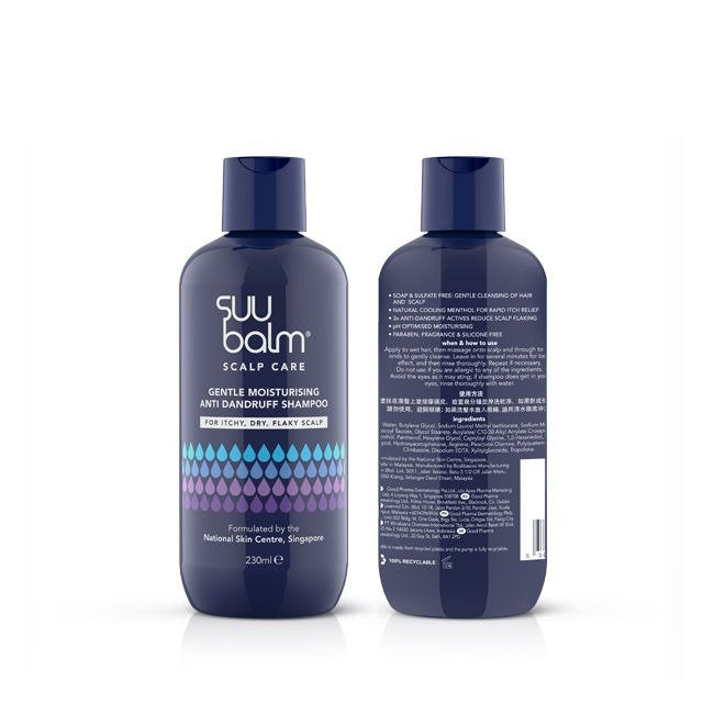 SUU BALM SCALP CARE GENTLE MOISTURISING ANTI DANDRUFF SHAMPOO 230ML