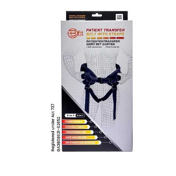 BFIT 5-IN-1 O12 PATIENT TRANSFER BELT WITH STRAPS (U)