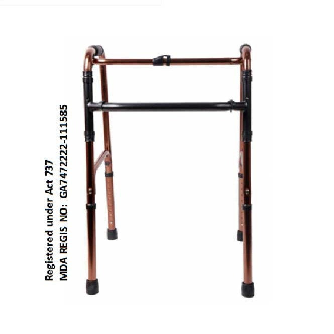 HOSPIGUARD SINGLE BAR WALKING FRAME (RECIPROCAL) BRONZE MY09191L