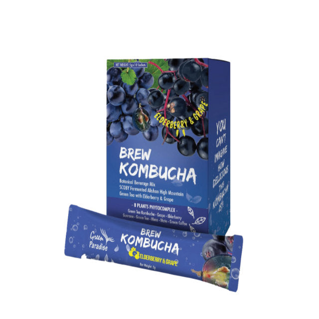 GREEN PARADISE BREW KOMBUCHA ELDERBERRY 5G 10S