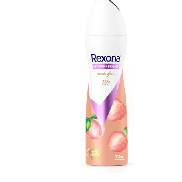 REXONA WOMEN DEODORANT SPRAY VITAMIN + BRIGHT PEACH GLOW 135ML 2S