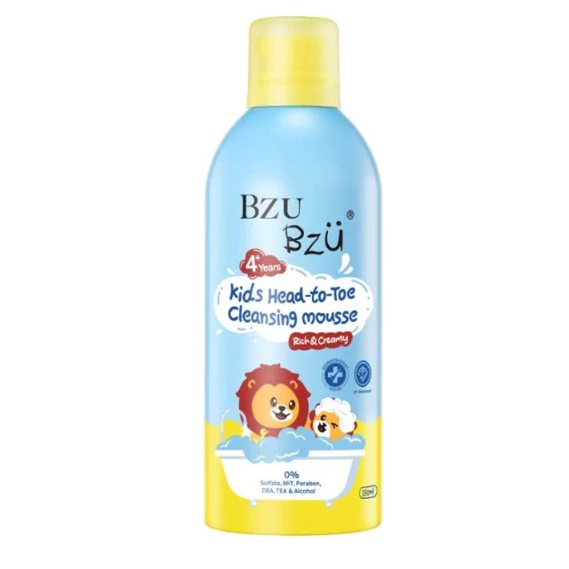 BZU BZU KIDS HEAD-TO-TOE CLEANSING MOUSSE 350ML