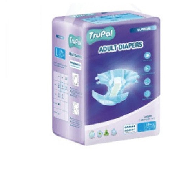 TRUPAL ADULT DIAPERS SUPREME L 10S